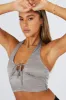 Grey Crop Top Halter sold by Ally Fashion