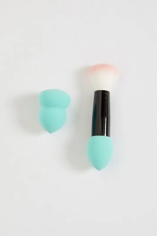 Green 2 Pack Make Up Sponge Set sold by Ally Fashion