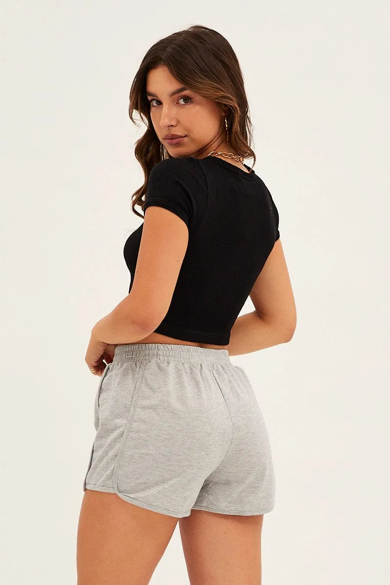 Grey San Francisco Graphic Track Shorts sold by Ally Fashion product image thumbnail 5