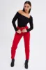 Red Mom Denim Jeans High Rise sold by Ally Fashion