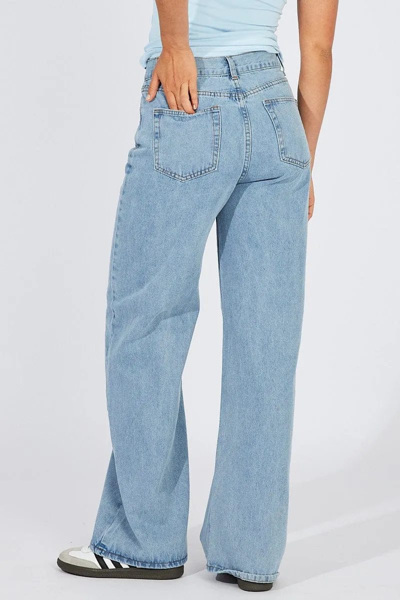 Denim Wide Leg Jean High Rise sold by Ally Fashion product image thumbnail 5