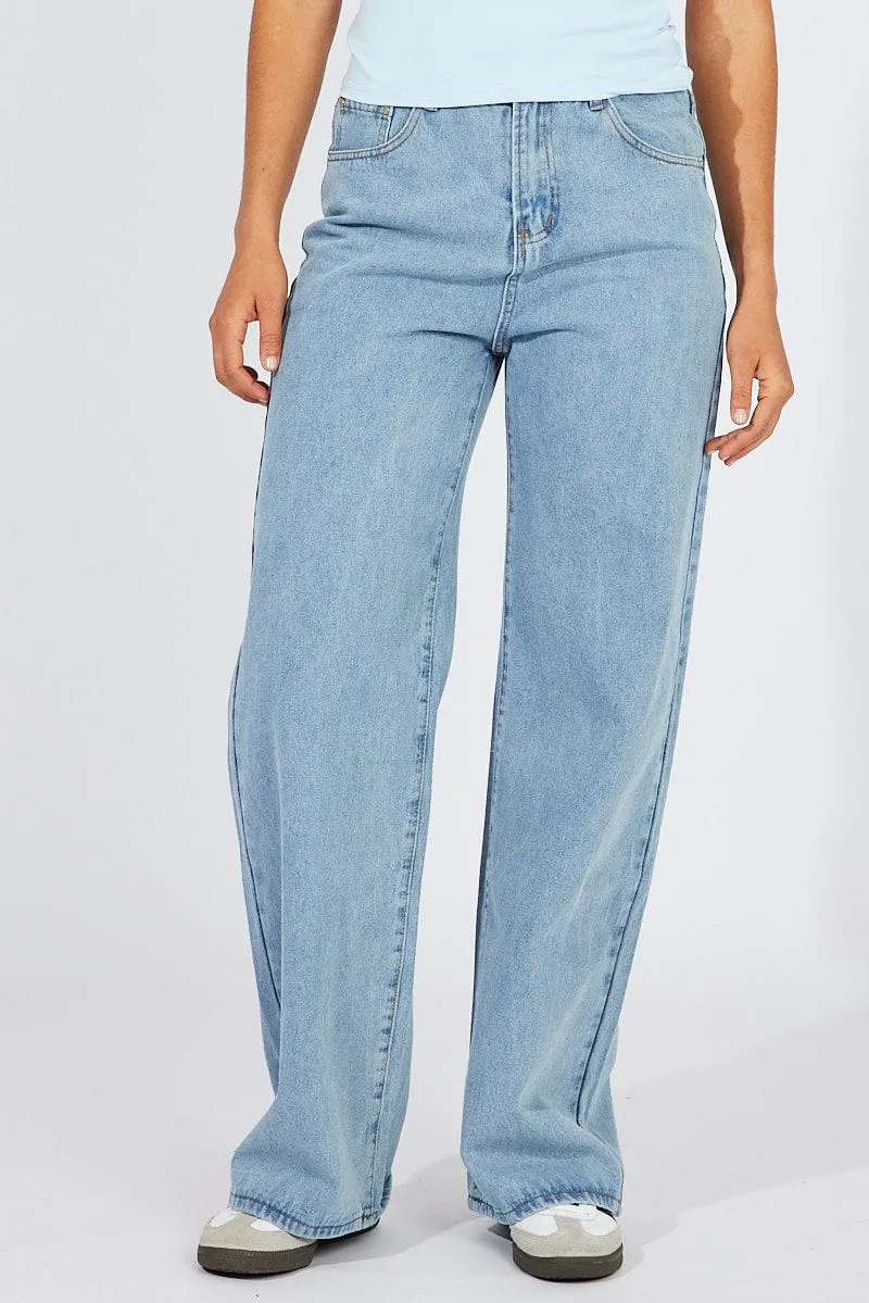 Denim Wide Leg Jean High Rise sold by Ally Fashion product image thumbnail 3