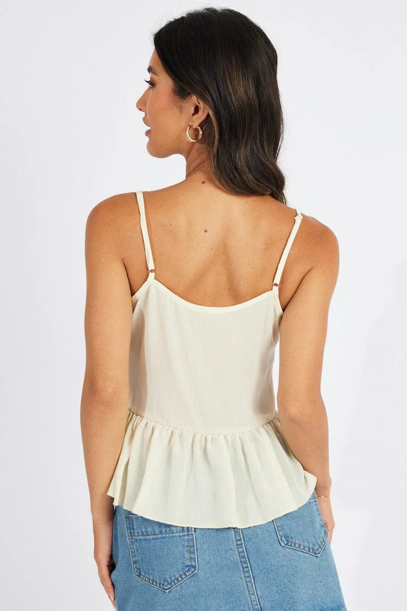 White Tie Up Top Singlet sold by Ally Fashion product image thumbnail 5