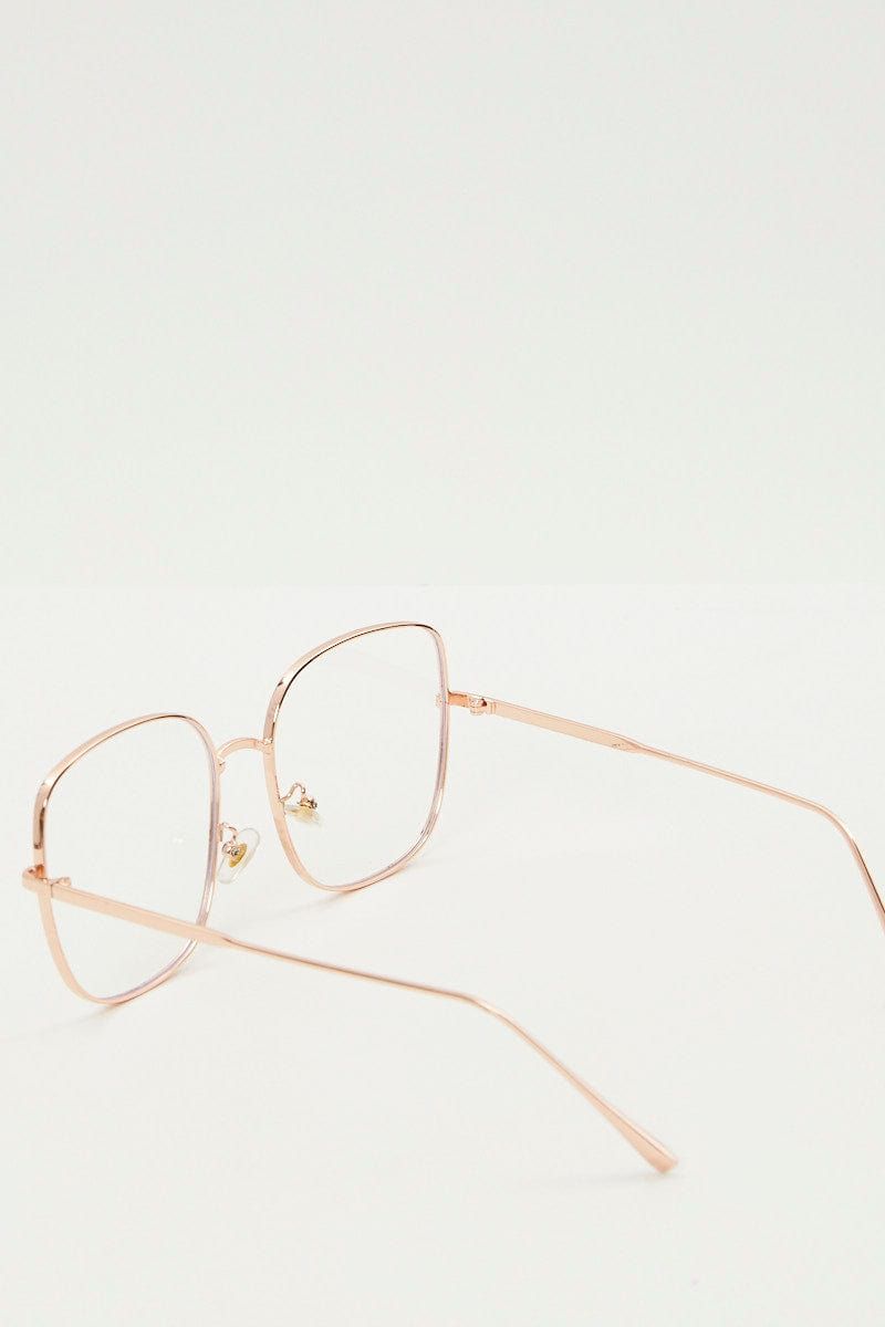 Metallic Square Blue Light Filter Glasses sold by Ally Fashion product image thumbnail 4