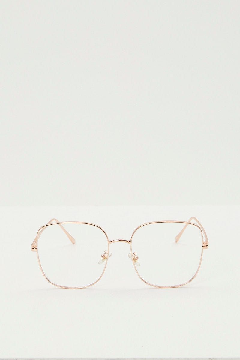 Metallic Square Blue Light Filter Glasses sold by Ally Fashion product image thumbnail 2