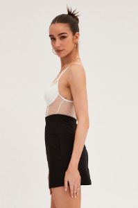 Black Corset Mini Skirt sold by Ally Fashion