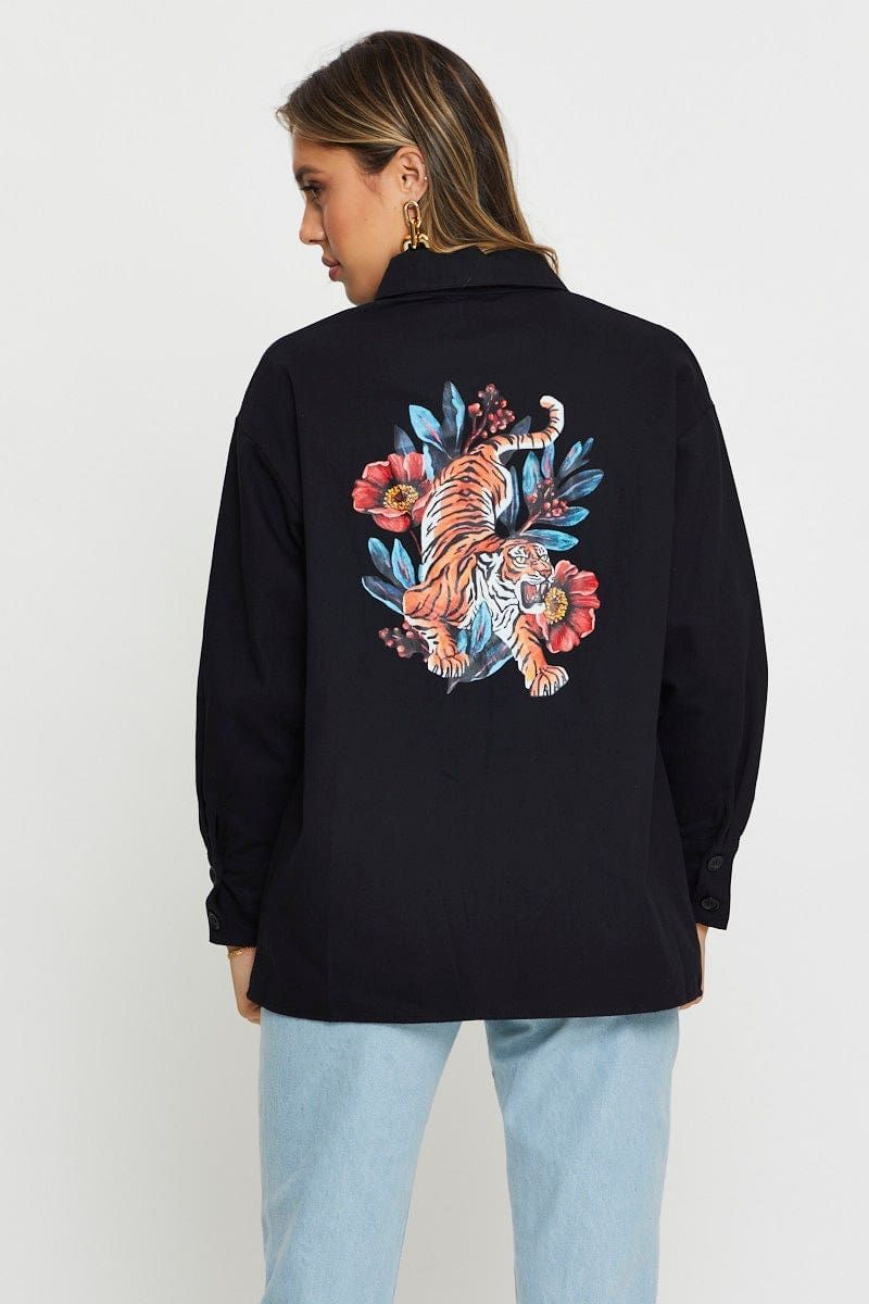 Black Jacket Bomber sold by Ally Fashion product image thumbnail 5