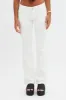 White Flare Jeans Low Waist sold by Ally Fashion