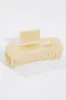 Yellow Large Rectangle Claw Clip sold by Ally Fashion