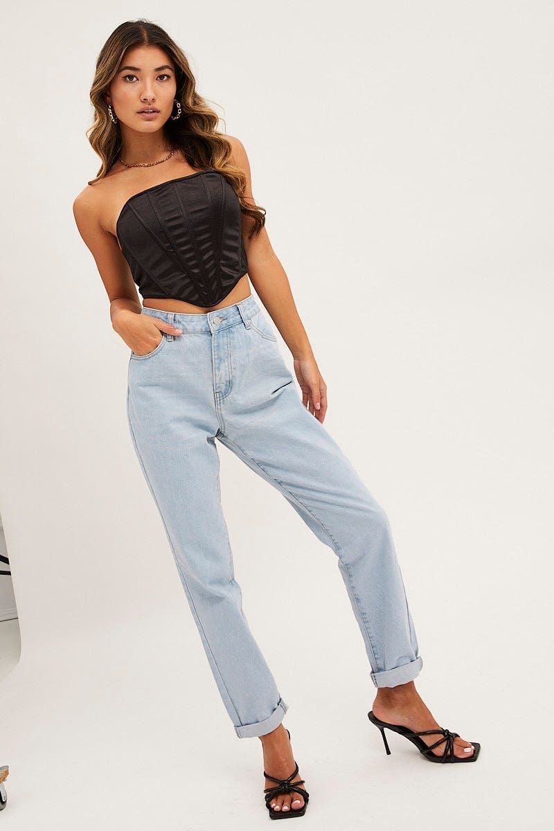 Black Corset Top Strapless sold by Ally Fashion product image thumbnail 2