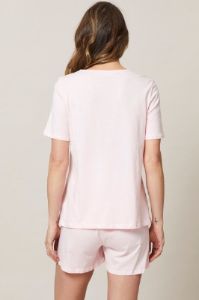 Pink Maternity Slogan Pyjama Set sold by Ally Fashion
