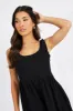 Black Playsuit Sleeveless Shoulder Tie sold by Ally Fashion