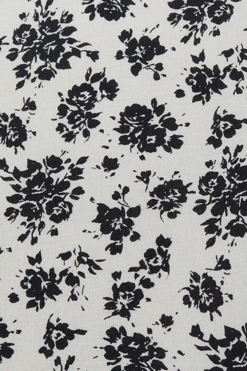 Black Floral Tote Bag Printed Ditsy Floral sold by Ally Fashion product image thumbnail 2