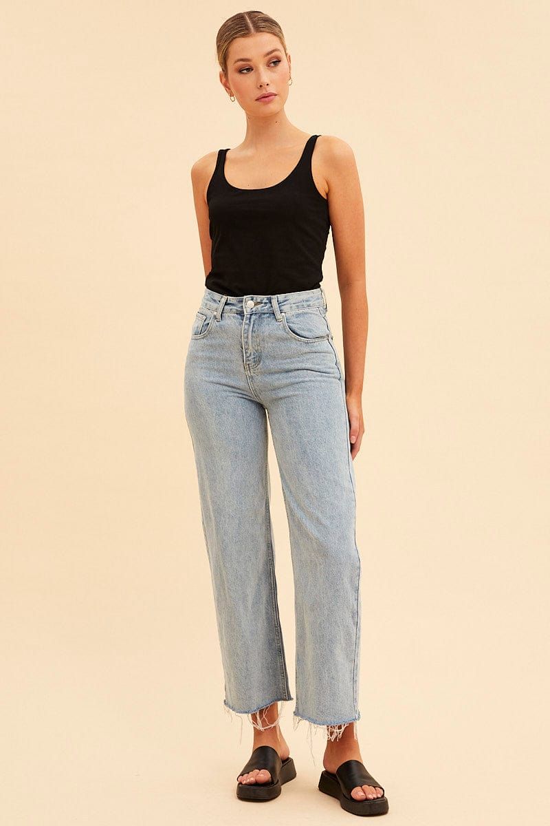 Black Essential Scoop Neck Sleeveless Tank sold by Ally Fashion product image thumbnail 2