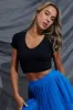 Black T Shirt Short Sleeve V Neck Seamless sold by Ally Fashion