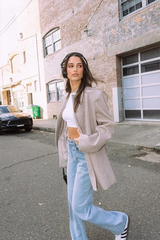 Denim Straight Jean High Rise sold by Ally Fashion
