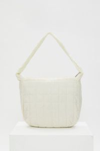 White Quilted Underarm Hobo Bag sold by Ally Fashion