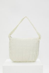 White Quilted Underarm Hobo Bag sold by Ally Fashion