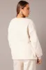 Beige Graphic Sweater Long Sleeve sold by Ally Fashion