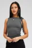 Grey Supersoft Top sold by Ally Fashion