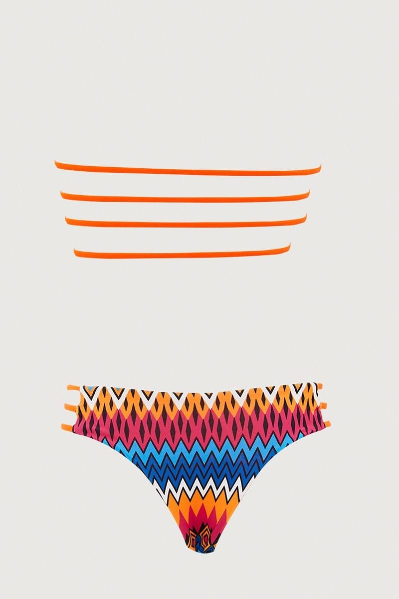 Print Ladder Detail Two Piece Bikini sold by Ally Fashion product image thumbnail 2