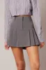 Grey Mini Skirt Pleated sold by Ally Fashion