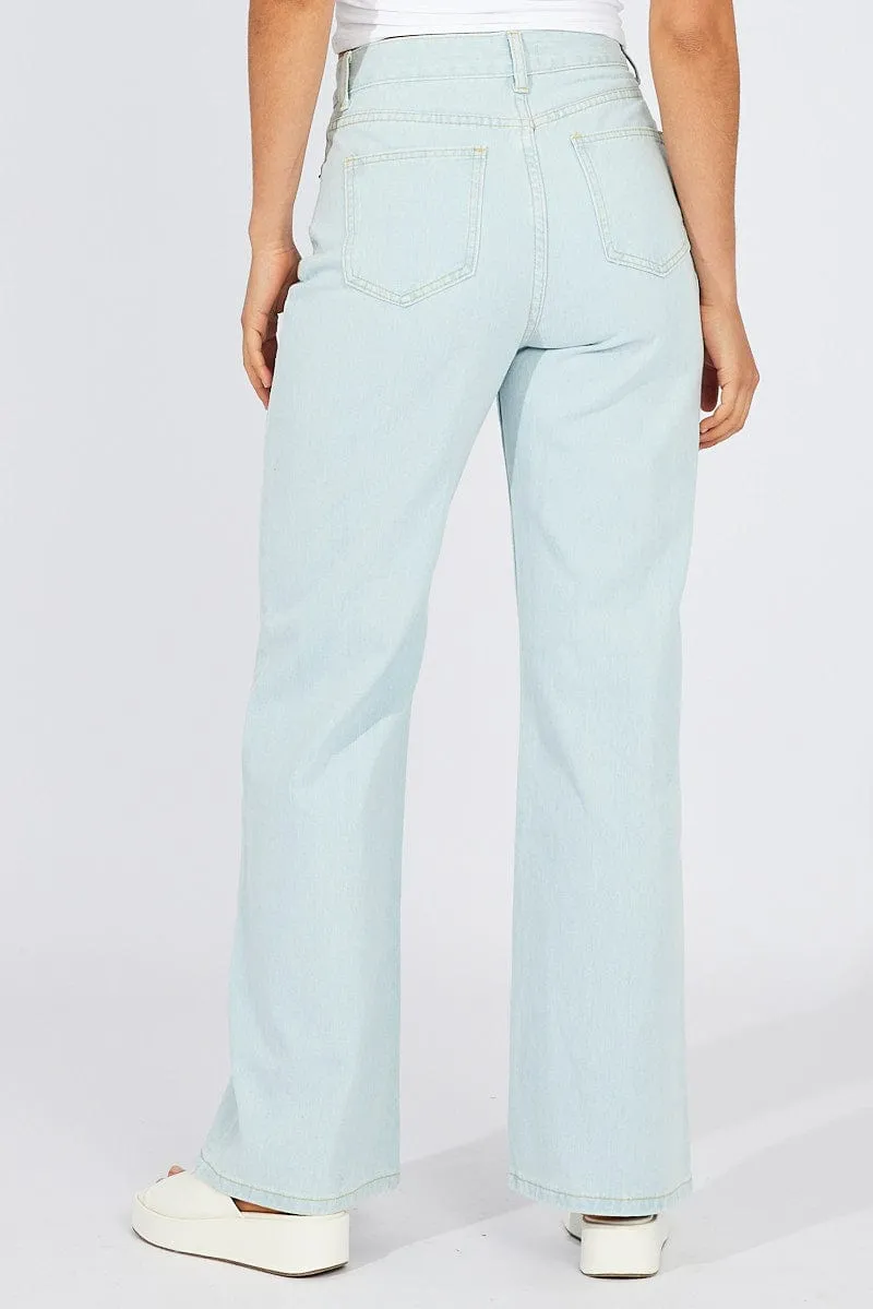 Denim Wide Leg Jean High Rise sold by Ally Fashion product image thumbnail 5