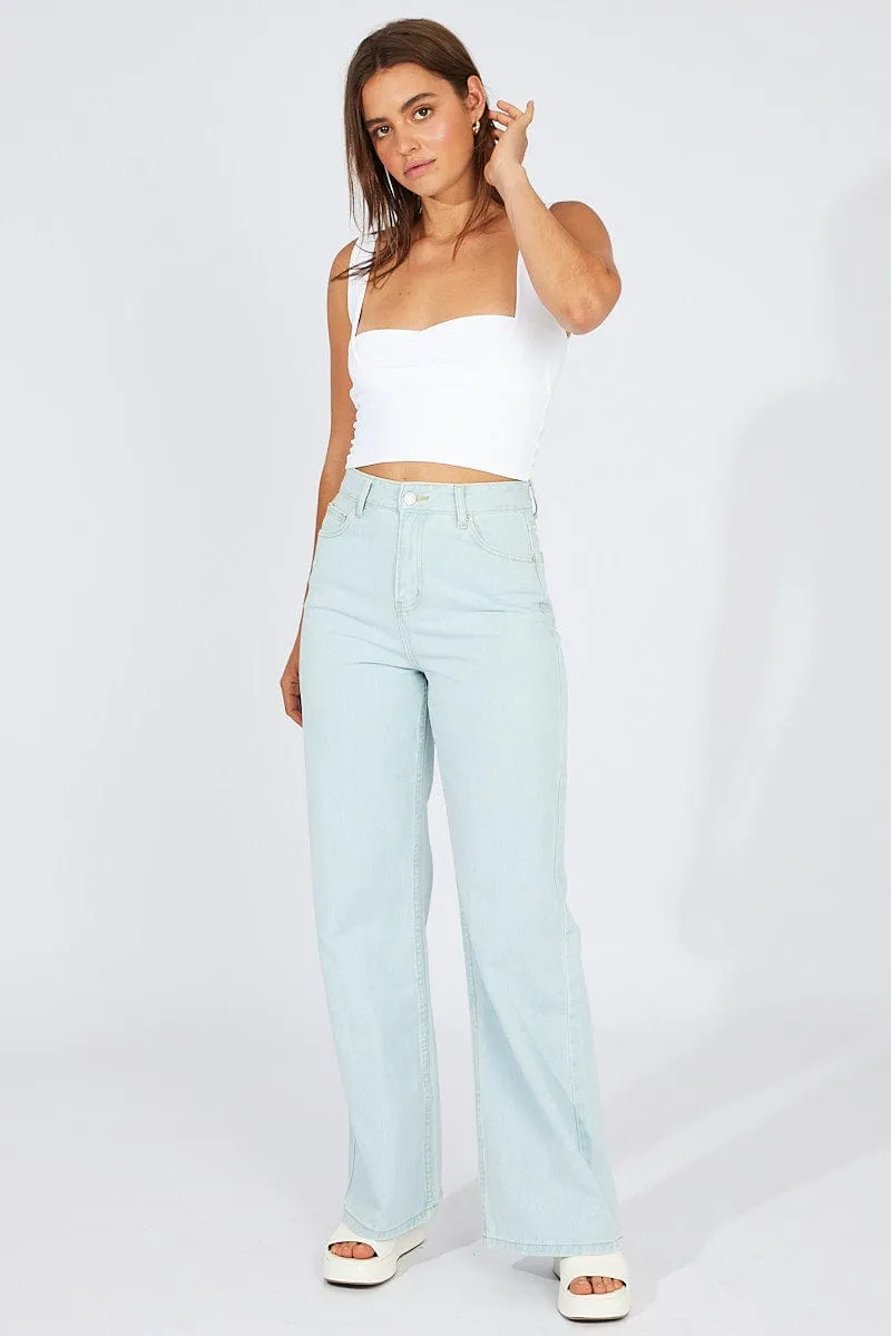 Denim Wide Leg Jean High Rise sold by Ally Fashion product image thumbnail 2