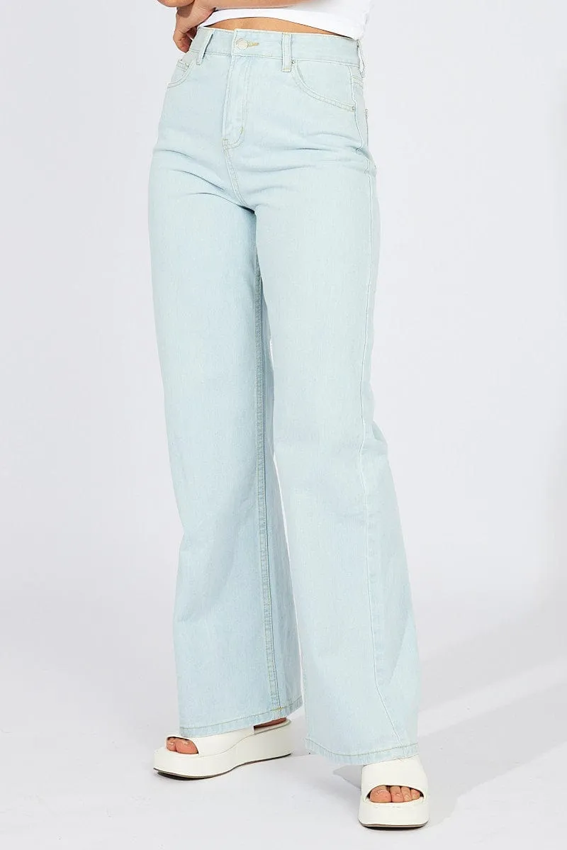 Denim Wide Leg Jean High Rise sold by Ally Fashion product image thumbnail 3