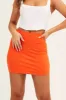Orange Mini Skirt High Rise sold by Ally Fashion