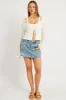 White Crochet Cardigan Long Sleeve Squared Neck sold by Ally Fashion