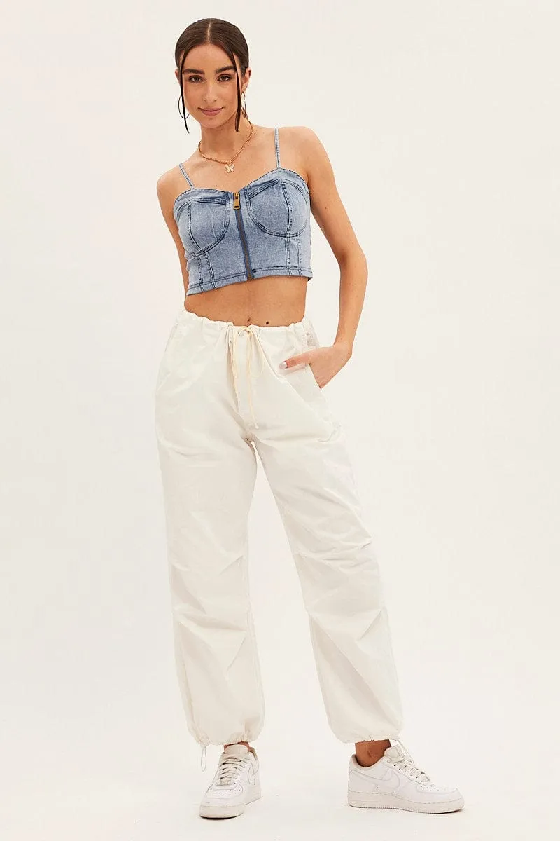 Blue Denim Corset Top sold by Ally Fashion product image thumbnail 2