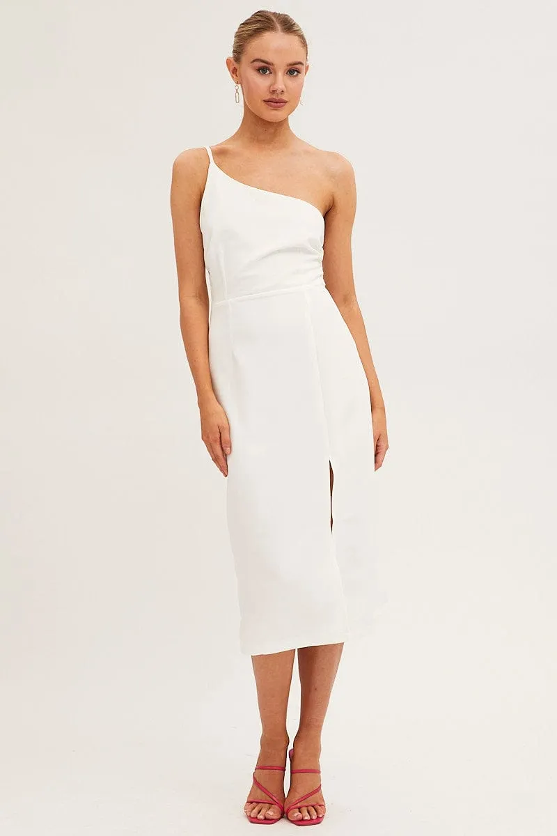 White Midi Dress Bodycon sold by Ally Fashion product image thumbnail 3