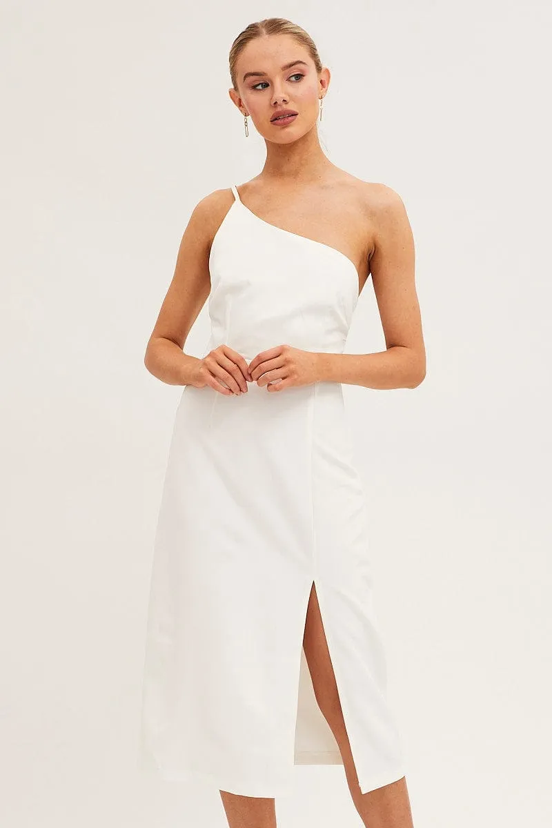 White Midi Dress Bodycon sold by Ally Fashion product image thumbnail 2