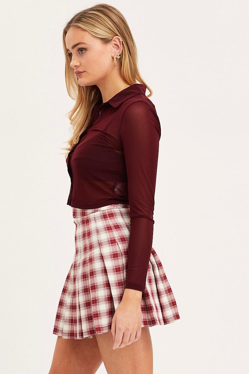 Check Pleated Skirt Mini Tennis sold by Ally Fashion product image thumbnail 4