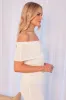 White Off shoulder Knit Top sold by Ally Fashion