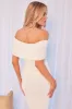 White Off shoulder Knit Top sold by Ally Fashion