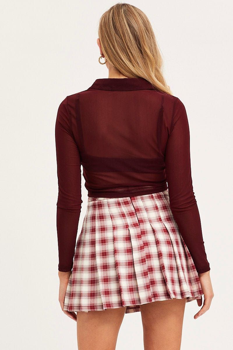 Check Pleated Skirt Mini Tennis sold by Ally Fashion product image thumbnail 5