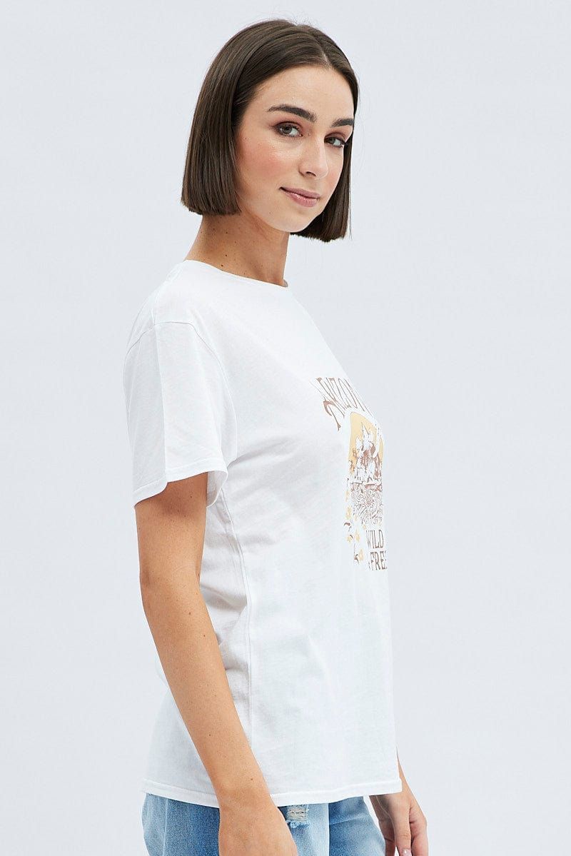 White T Shirt Short Sleeve sold by Ally Fashion product image thumbnail 4