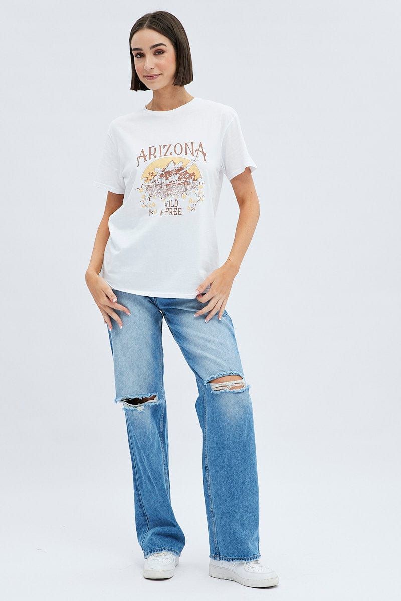 White T Shirt Short Sleeve sold by Ally Fashion product image thumbnail 2