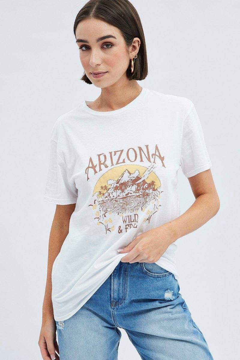 White T Shirt Short Sleeve sold by Ally Fashion