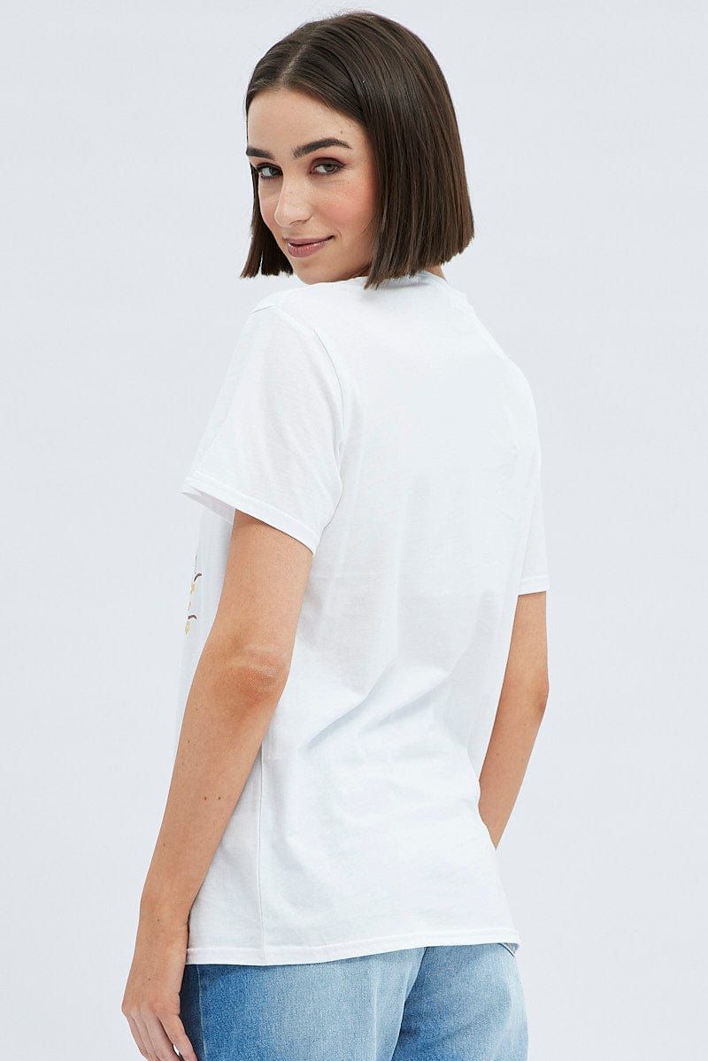 White T Shirt Short Sleeve sold by Ally Fashion product image thumbnail 5