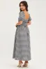 Check Midi Dress Short Sleeve sold by Ally Fashion