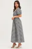 Check Midi Dress Short Sleeve sold by Ally Fashion
