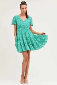 Print Skater Dress Short Sleeve Mini sold by Ally Fashion