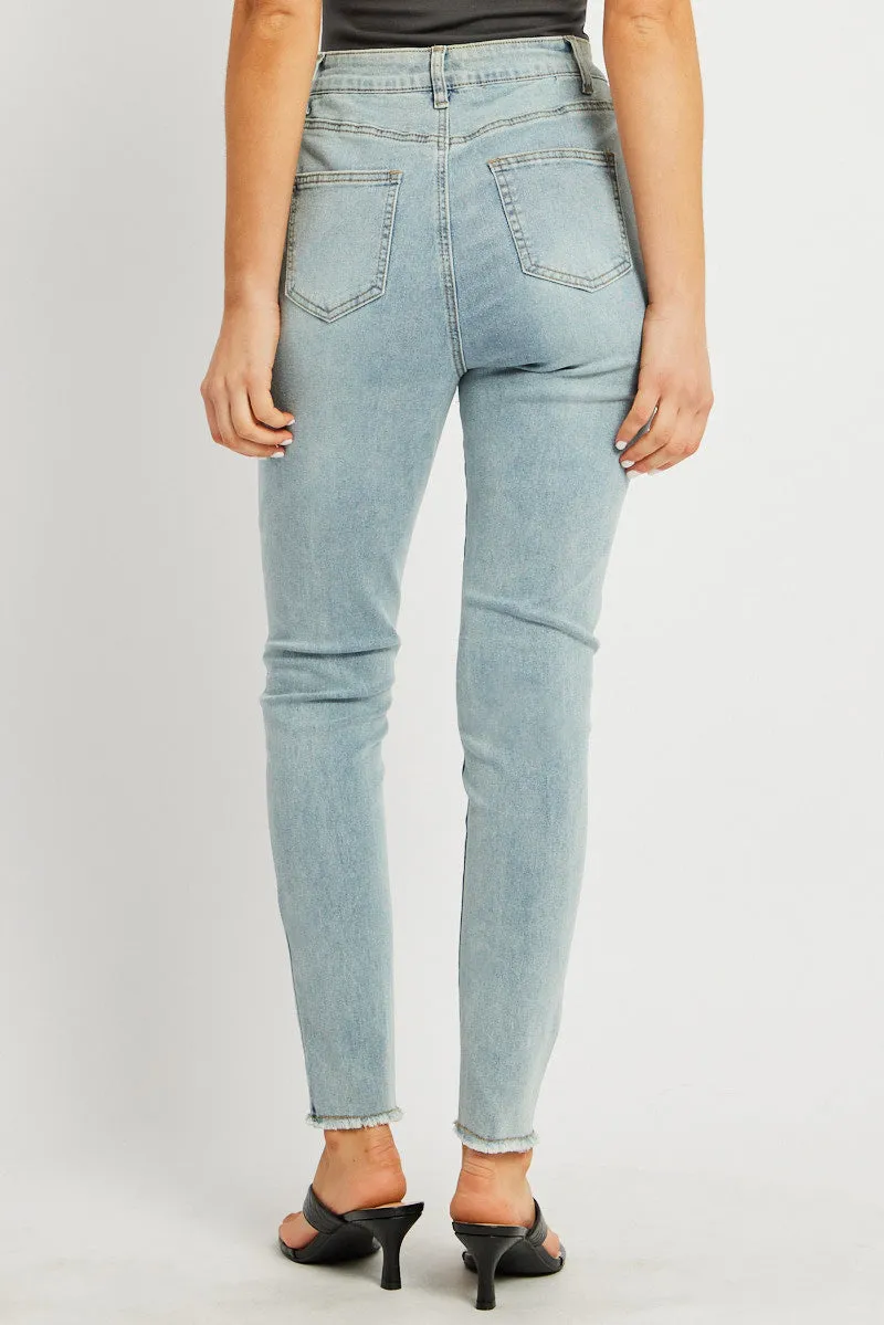 Denim Skinny Jean High Rise sold by Ally Fashion product image thumbnail 5