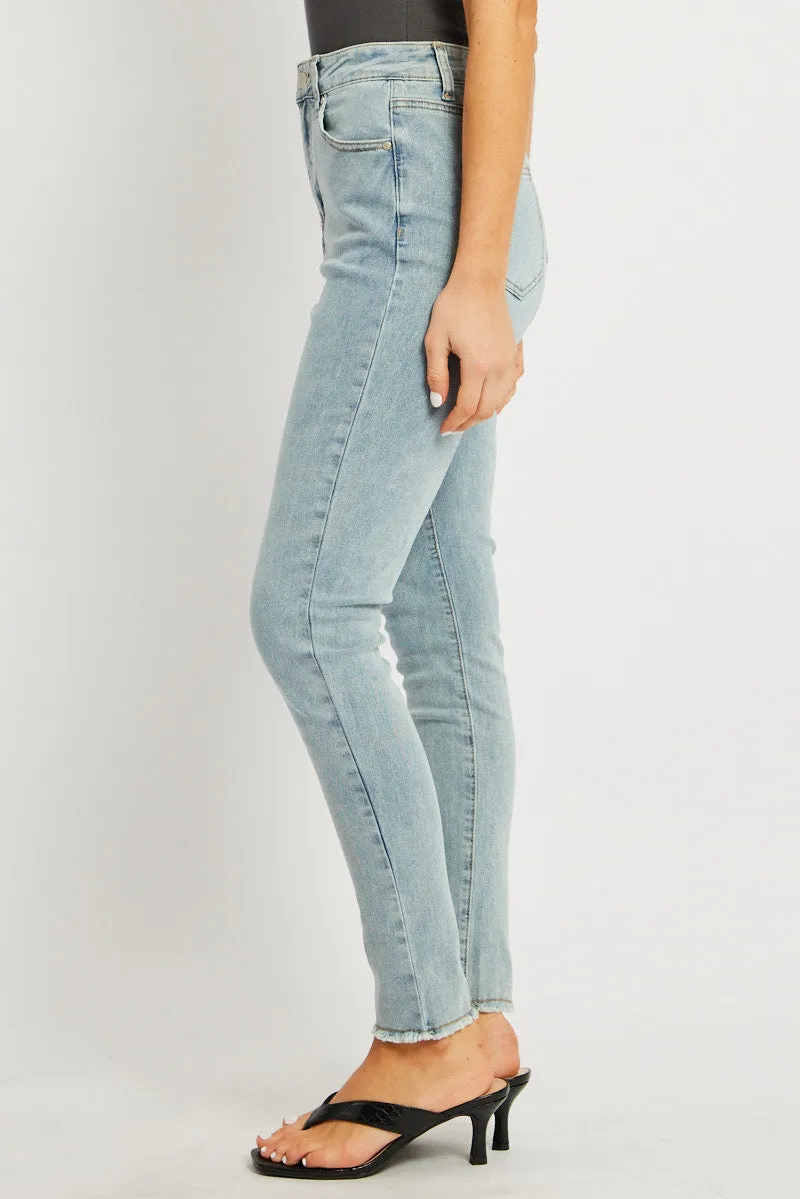 Denim Skinny Jean High Rise sold by Ally Fashion product image thumbnail 4