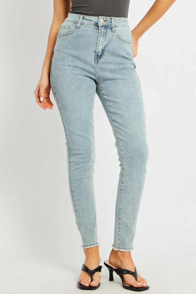Denim Skinny Jean High Rise sold by Ally Fashion product image thumbnail 3