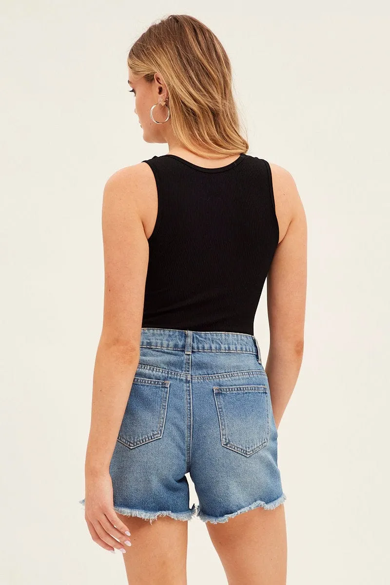 Black Bodysuit Seamless Sleeveless sold by Ally Fashion product image thumbnail 5