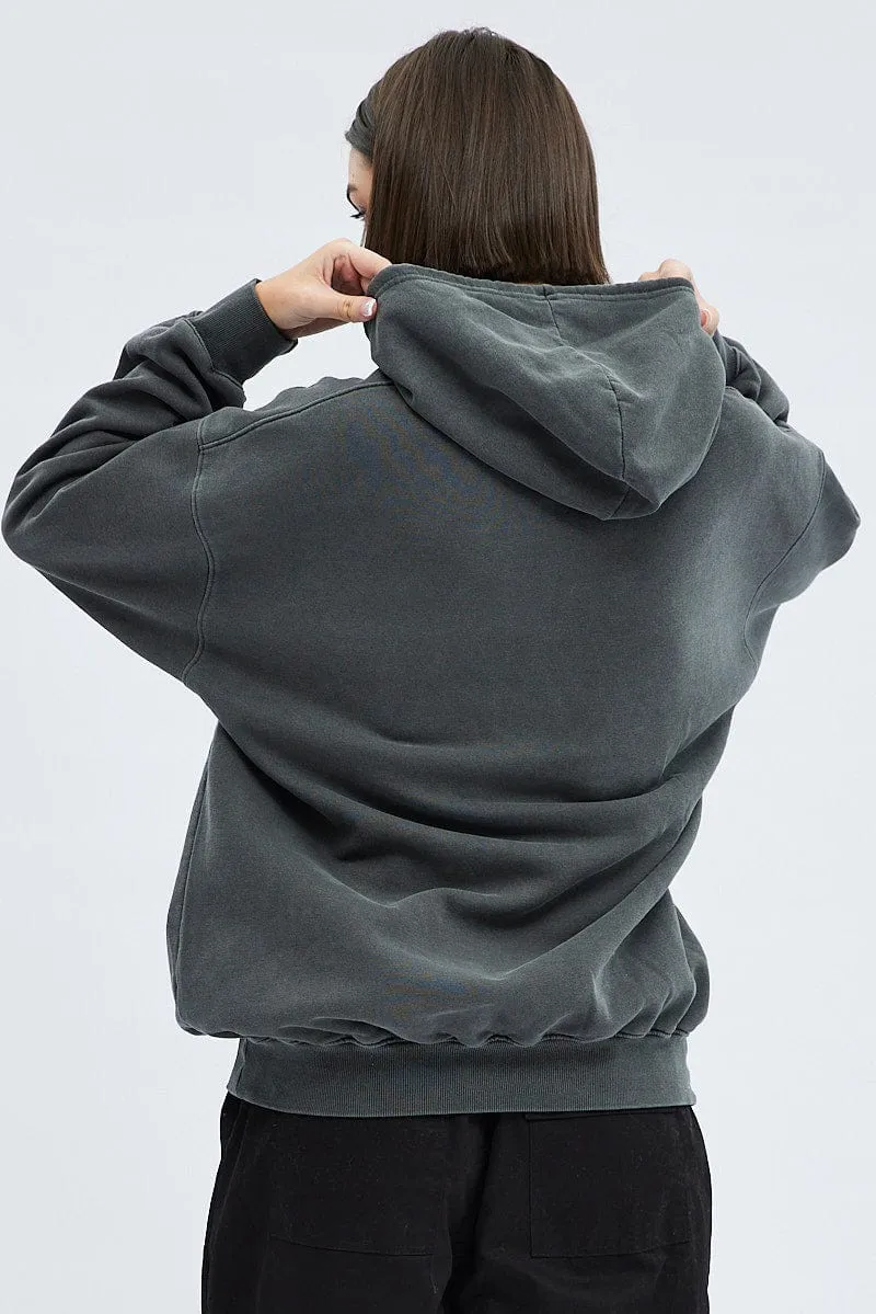 Grey Graphic Sweater Long Sleeves sold by Ally Fashion product image thumbnail 5